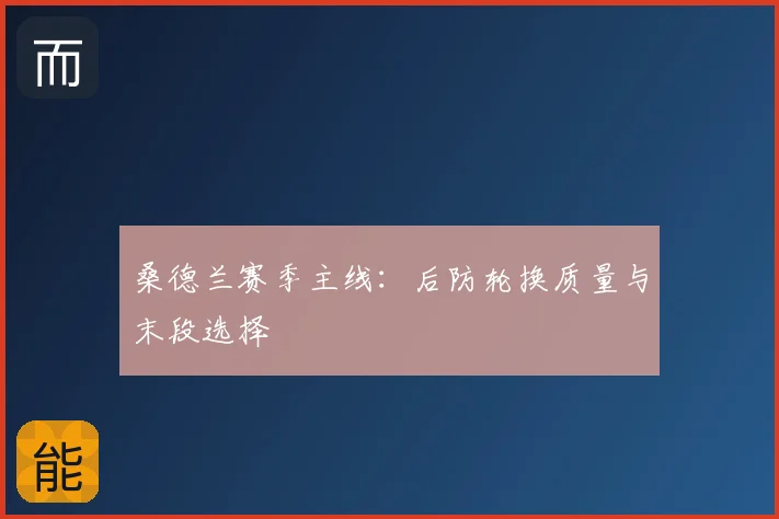 桑德兰赛季主线：后防轮换质量与末段选择